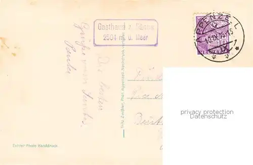 AK / Ansichtskarte Saentis_2504m_AR Observatorium 