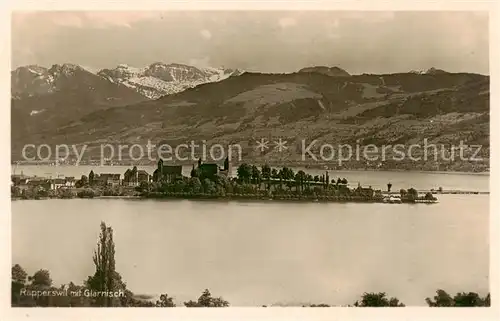 AK / Ansichtskarte Rapperswil_ Jona_Rapperswyl_Zuerichsee_SG Panorama Blick gegen Glaernisch 