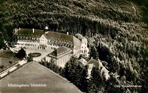 AK / Ansichtskarte  Schwaebisch_Gmuend Erholungsheim Schoenblick Original Fliegeraufnahme Schwaebisch Gmuend