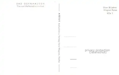 AK / Ansichtskarte  Bad_Oeynhausen Thermal-Hallenschwimmbad Bad_Oeynhausen