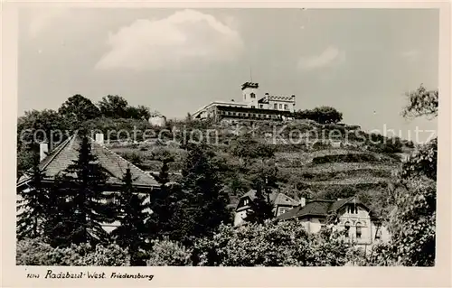 AK / Ansichtskarte  Radebeul Friedensburg Handabzug Radebeul