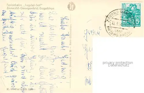 AK / Ansichtskarte  Zinnwald-Georgenfeld Ferienheim Lugsteinhof Zinnwald-Georgenfeld