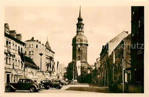 AK / Ansichtskarte  Bad_Schandau Marktplatz Kirche Bad_Schandau