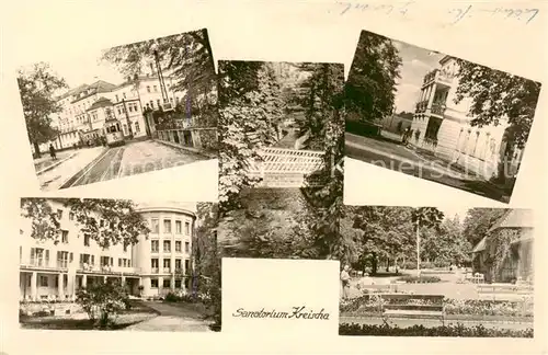 AK / Ansichtskarte 73796965 Kreischa Sanatorium Kurpark Kreischa