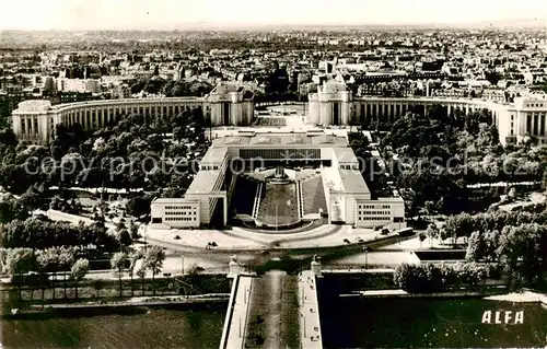 AK / Ansichtskarte Paris_75 Palais de Chaillot vue aerienne 