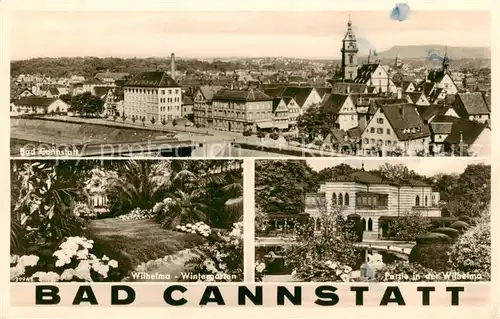 AK / Ansichtskarte  Bad_Cannstatt Stadtpanorama Wilhelma Wintergarten Bad_Cannstatt