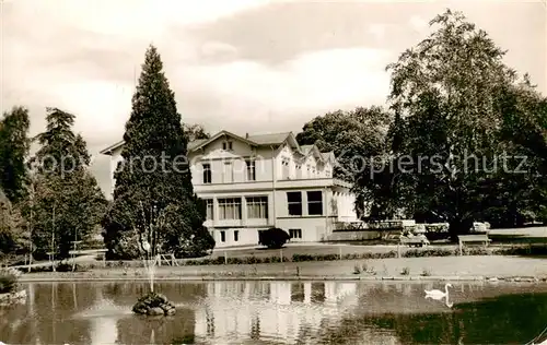 AK / Ansichtskarte  Bad_Harzburg Casino Schwanenteich Bad_Harzburg