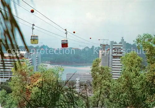 AK / Ansichtskarte  Seilbahn_Cable-Car_Telepherique Singapore  