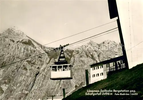 AK / Ansichtskarte  Seilbahn_Cable-Car_Telepherique Luenersee Seilbahn Schafgafall 