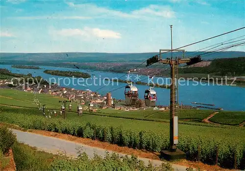 AK / Ansichtskarte  Seilbahn_Cable-Car_Telepherique Ruedesheim am Rhein 