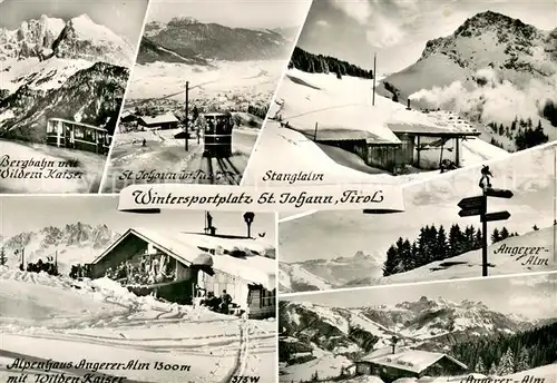 AK / Ansichtskarte 73797054 Bergbahn St.Johann Tirol Wintersportplatz Bergbahn