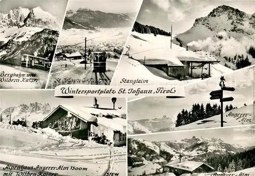 AK / Ansichtskarte  Bergbahn St.Johann Tirol Wintersportplatz Bergbahn