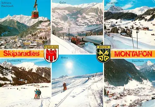 AK / Ansichtskarte  Seilbahn_Cable-Car_Telepherique Montafon Austria 