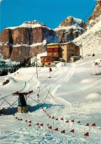 AK / Ansichtskarte  Gruppo_Sella Hotel Pordoi Panorama Gruppo_Sella