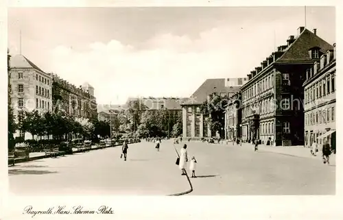 AK / Ansichtskarte  Bayreuth Hans Schlemm Platz Bayreuth