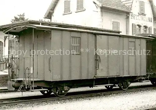 AK / Ansichtskarte Bellinzona D2 4009 ex RhB grand reseau Eisenbahnwaggon Bellinzona
