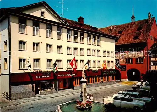 AK / Ansichtskarte Appenzell_IR Hotel Krone Brunnen Appenzell IR