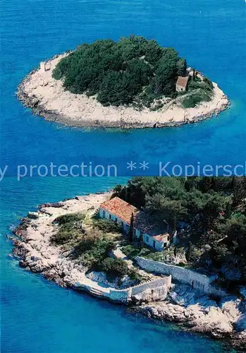 AK / Ansichtskarte 73797212 Hvar_Croatia Otok Galesnik ispred Hvara Fliegeraufnahmen 