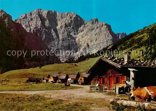 AK / Ansichtskarte  Eng_Alm_1272m_Tirol mit Karwendel 