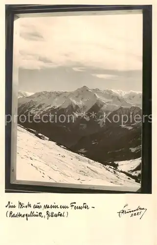 AK / Ansichtskarte  Rastkogelhuette_2126m_Zillertal_AT Blick aus dem Fenster 