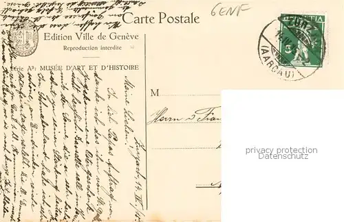 AK / Ansichtskarte Geneve_GE Ancien quai du Senjet et les moulins David a Geneve Geneve_GE