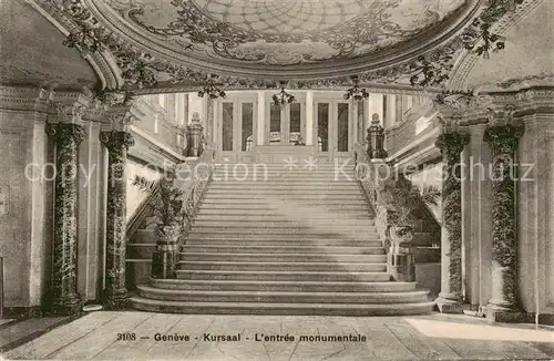 AK / Ansichtskarte Geneve_GE Kursaal Lentree monumentale Geneve_GE