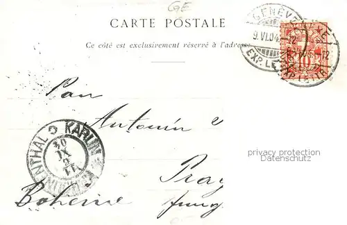 AK / Ansichtskarte Geneve_GE Monument du General Dufour Geneve_GE