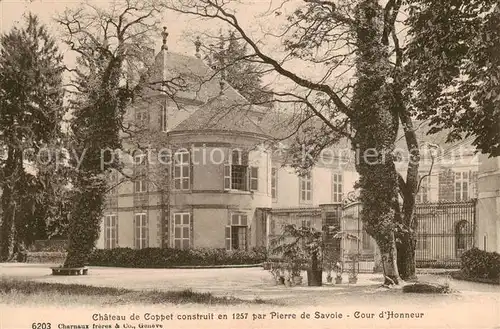 AK / Ansichtskarte Champery Chateau de Coppet Cour d Honneur Champery