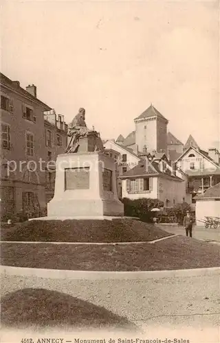 AK / Ansichtskarte Annecy_74_Haute Savoie Monument de Saint Francois de Sales 