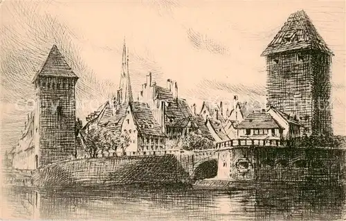 AK / Ansichtskarte Strasbourg_67_Alsace Les Ponts Couverts 
