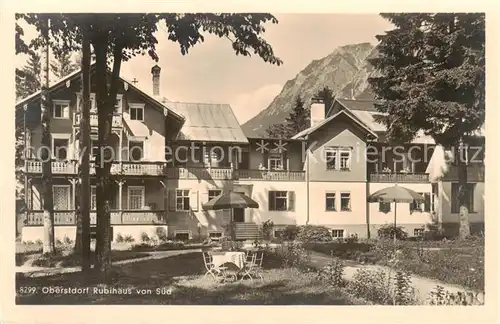 AK / Ansichtskarte  Oberstdorf Hotel Pension Rubihaus Oberstdorf