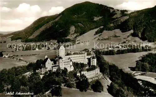 AK / Ansichtskarte  Hohenaschau_Chiemgau Schloss Hohenaschau Fliegeraufnahme Hohenaschau Chiemgau