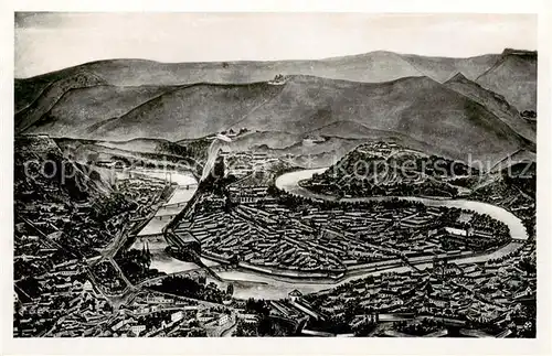 AK / Ansichtskarte Besancon_Doubs Vue generale a vol d oiseau Besancon Doubs