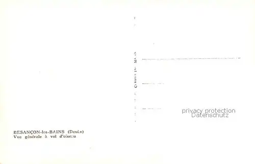 AK / Ansichtskarte Besancon_Doubs Vue generale a vol d oiseau Besancon Doubs