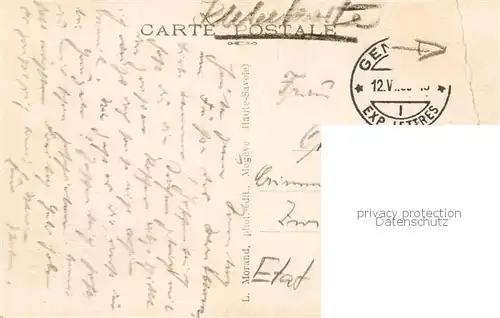 AK / Ansichtskarte Chamonix_74_Haute Savoie Mont Blanc lArve et le Mont Blanc 