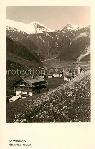 AK / Ansichtskarte  Hintertux_Zillertal Thermalbad Panorama Hintertux_Zillertal