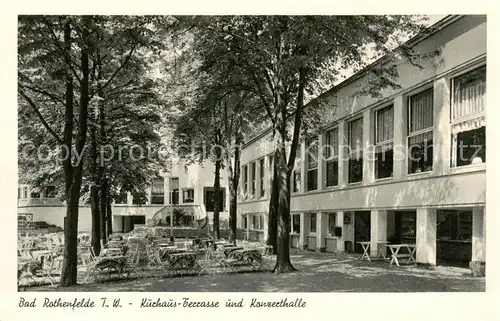 AK / Ansichtskarte  Bad_Rothenfelde Kurhaus Terrasse und Konzerthalle Bad_Rothenfelde