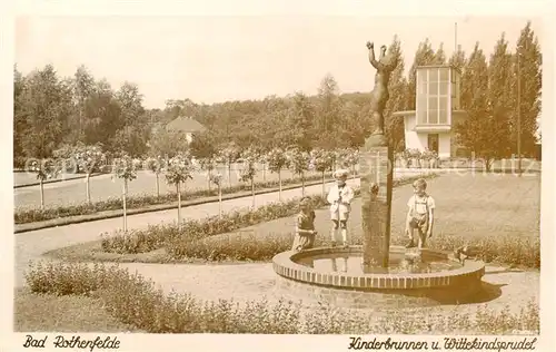 AK / Ansichtskarte  Bad_Rothenfelde Kinderbrunnen und Wittekindsprudel Bad_Rothenfelde