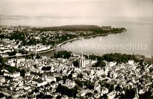 AK / Ansichtskarte 73797391 Konstanz_Bodensee Fliegeraufnahme Konstanz_Bodensee