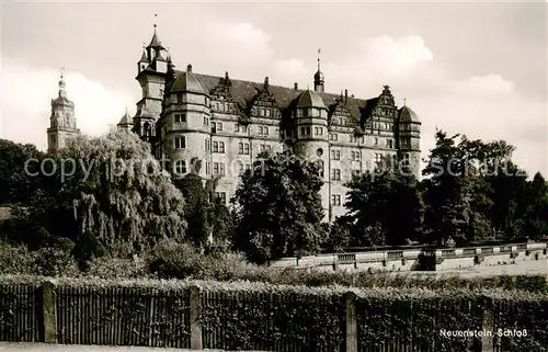 AK / Ansichtskarte 73797407 Neuenstein_Wuerttemberg Schloss Neuenstein_Wuerttemberg