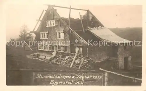 AK / Ansichtskarte Eggersriet_SG Sturmkatastrophe Januar 1919 