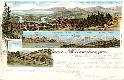 AK / Ansichtskarte Walzenhausen_AR Panorama Litho Walzenhausen AR