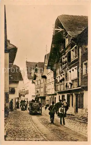 AK / Ansichtskarte Andermatt_UR Strassenpartie 