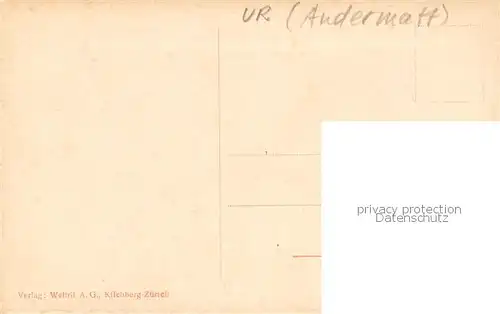 AK / Ansichtskarte Andermatt_UR Strassenpartie 