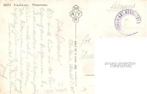 AK / Ansichtskarte Caslano_TI Panorama Luganersee 