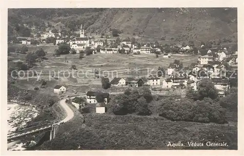 AK / Ansichtskarte Aquila_TI Veduta generale Aquila_TI