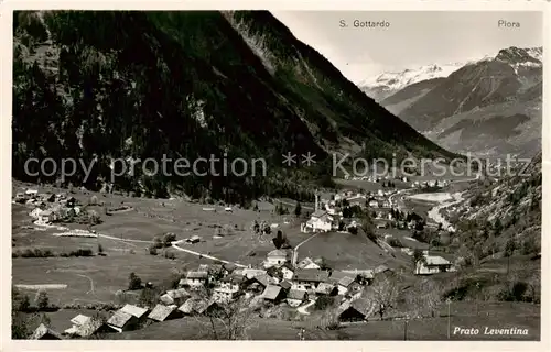 AK / Ansichtskarte Prato_Leventina_TI Panorama Blick gegen San Gottardo Piora 