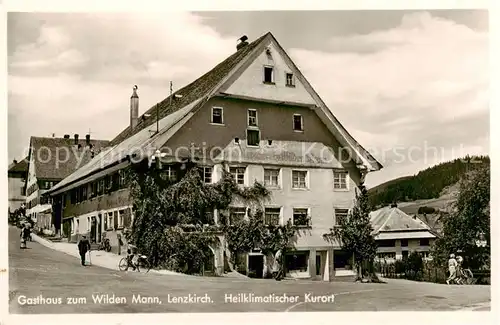 AK / Ansichtskarte  Lenzkirch Gasthaus zum Wilden Mann Heilklimatischer Kurort Lenzkirch