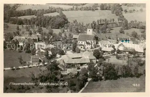 AK / Ansichtskarte  Allhartsberg_AT Ortsansicht mit Kirche 