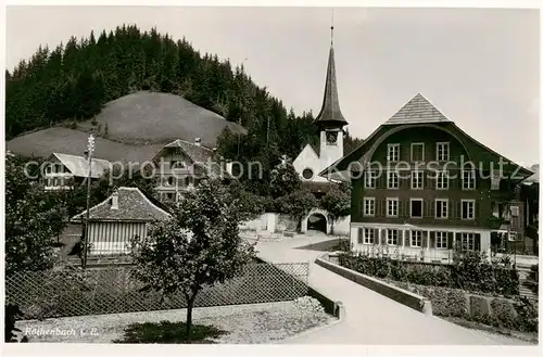 AK / Ansichtskarte Roethenbach_Emmental_BE Ortsmotiv mit Kirche 